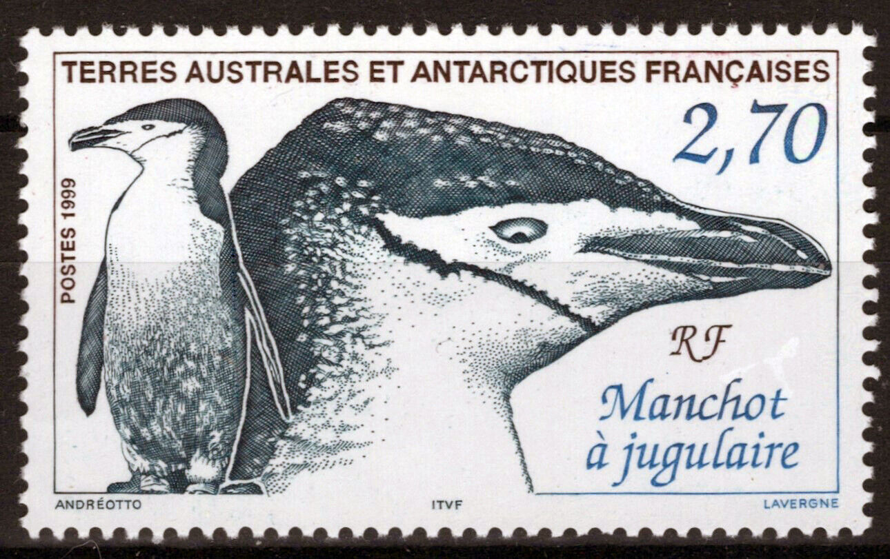 ZAYIX FSAT TAAF 245 MNH Chinstrap Penguin Birds Marine Life Polar 060823S145