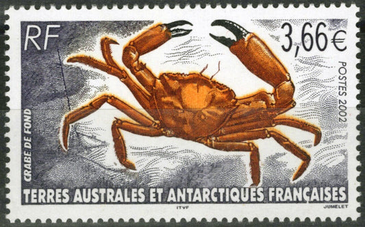 ZAYIX FSAT TAAF 308 MNH Crab Marine Life Crustaceans Antarctic Polar 060823S176