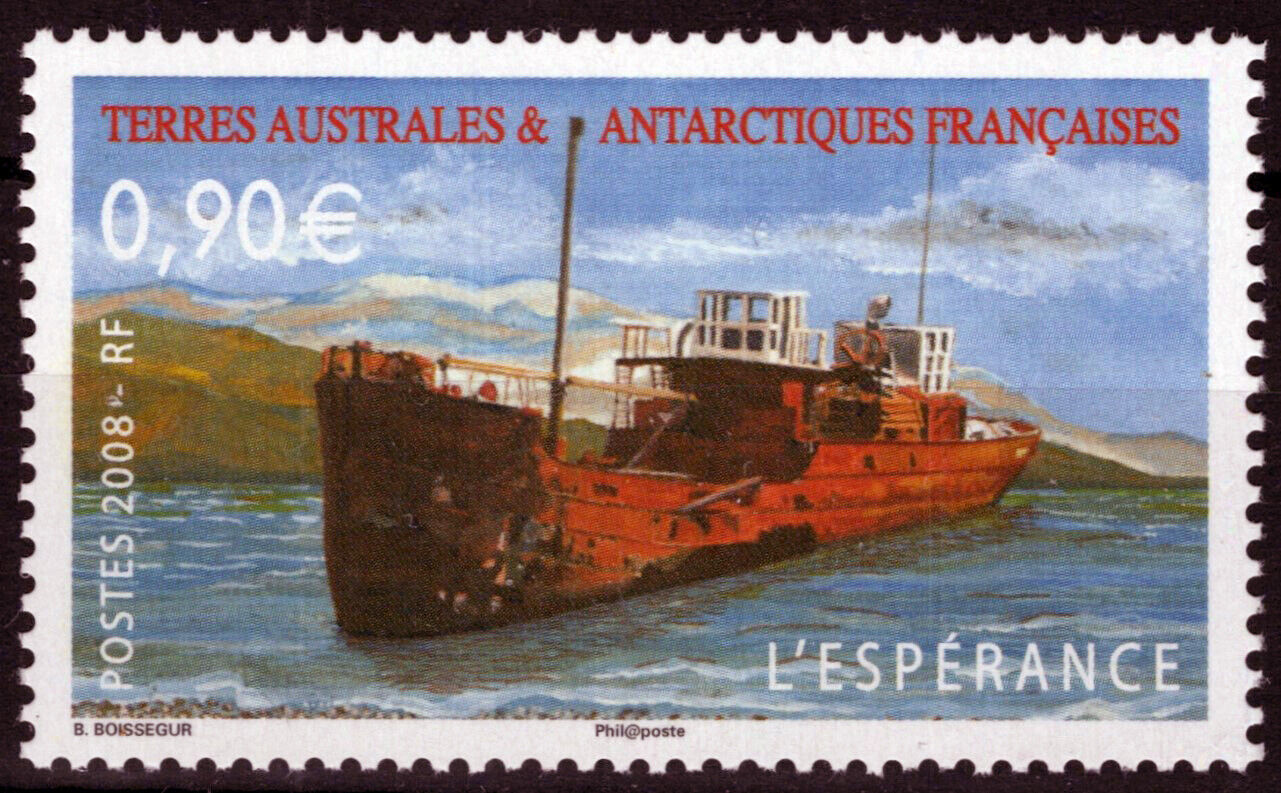ZAYIX FSAT TAAF 401 MNH Ships L'Esperance Transportation Antarctic 061923S30