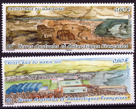 ZAYIX FSAT TAAF 451-452 MNH Penguin Breading Grounds Birds Polar 061923S62