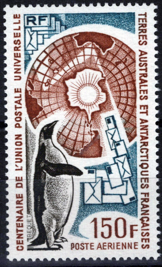 ZAYIX FSAT TAAF C36 MNH Air Post Penguins Birds Map Antarctica 061923S78