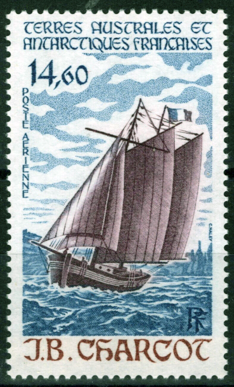 ZAYIX FSAT TAAF C96 MNH Air Post J.B. Charcot Sailing Ship Antarctic 061923S96M