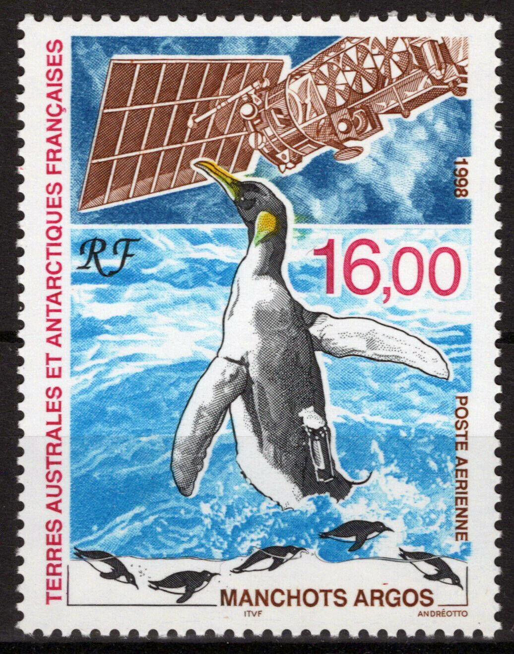 ZAYIX FSAT TAAF C147 MNH Air Post Birds King Penguins Communications 061923S114M