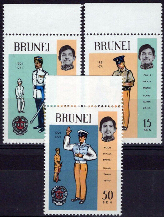 Brunei 165-167 MNH Royal Brunei Police Force