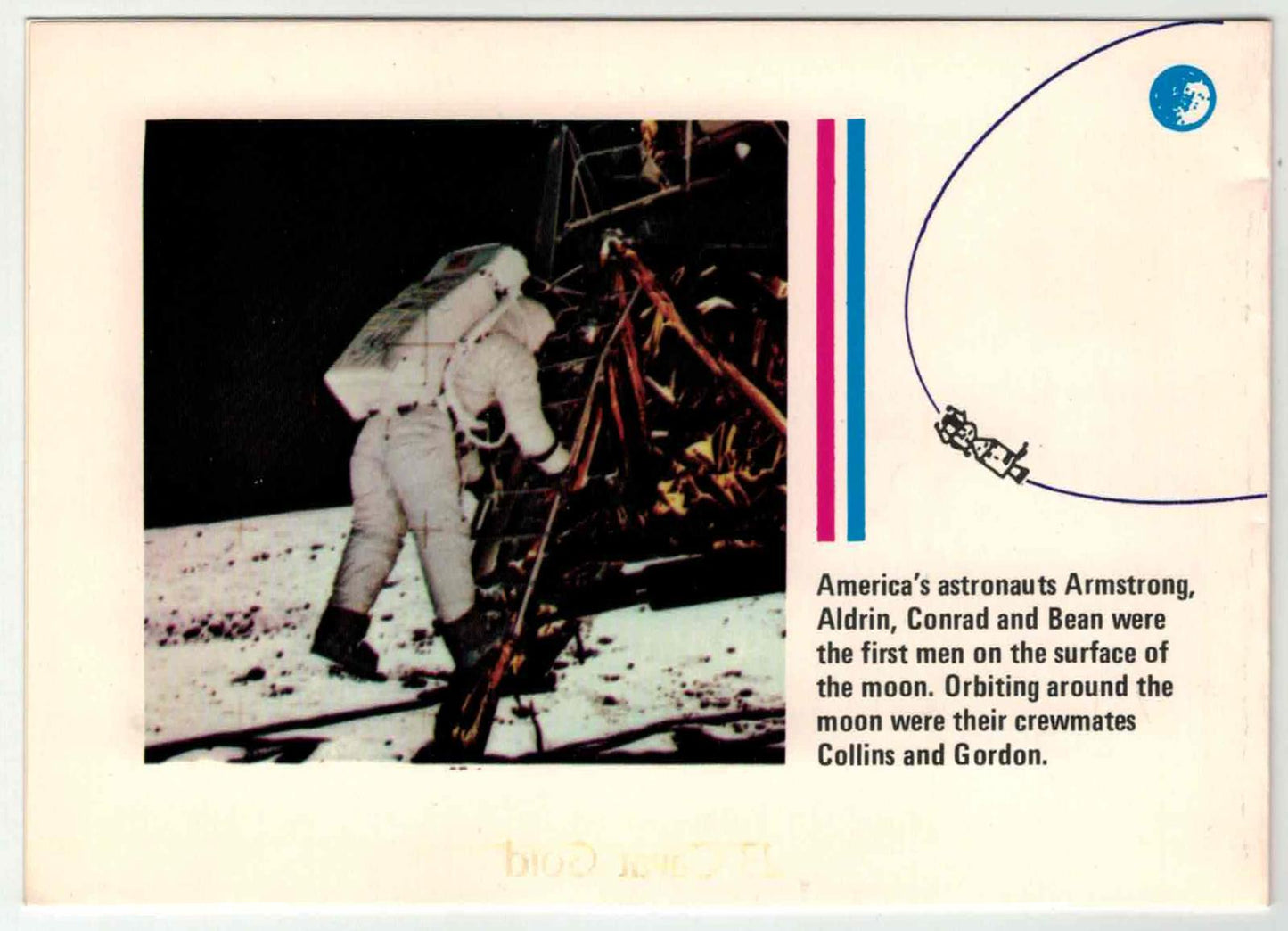 ZAYIX Ajman 514 A, B MNH Gold Foil Space Apollo Moon Landing 080323SM19