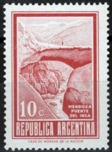 ZAYIX Argentina 928 MNH unwmk Perf 13 1/2 Inca Bridge 090823S37M