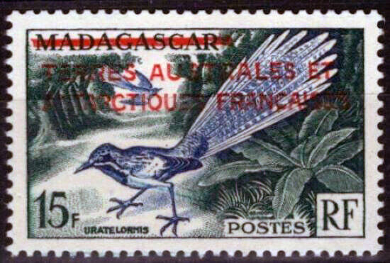 ZAYIX FSAT TAAF 1 MNH Madagascar Overprint Birds Arctic Polar 092023S01