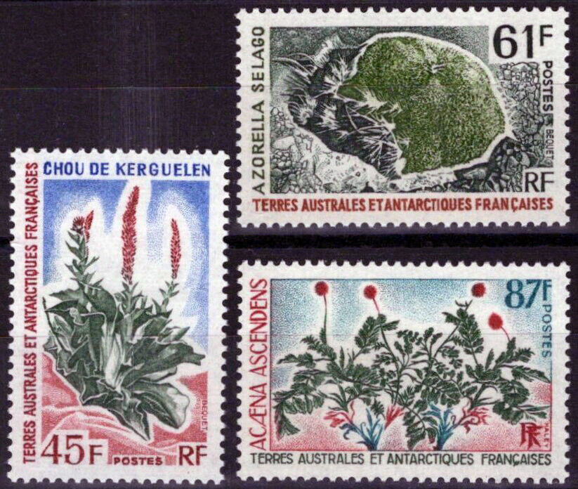 FSAT TAAF 54-56 MNH Native Plants Nature Polar ZAYIX FSA-S0055M