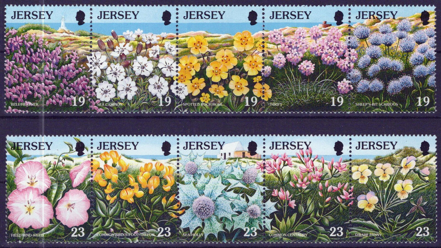 ZAYIX Jersey 721a, 726a MNH Wild Flowers Plants Nature 0920223SM07