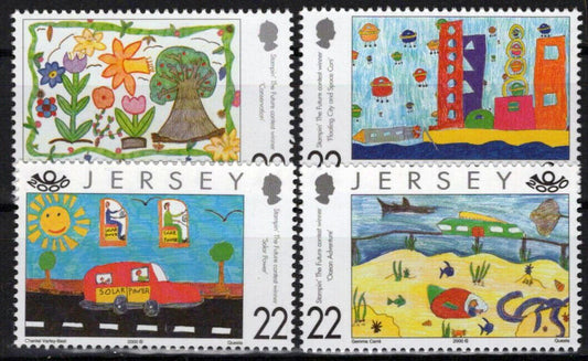 ZAYIX Jersey 937-940 MNH Children's Stamp Design Contest Art 0920223SM20M