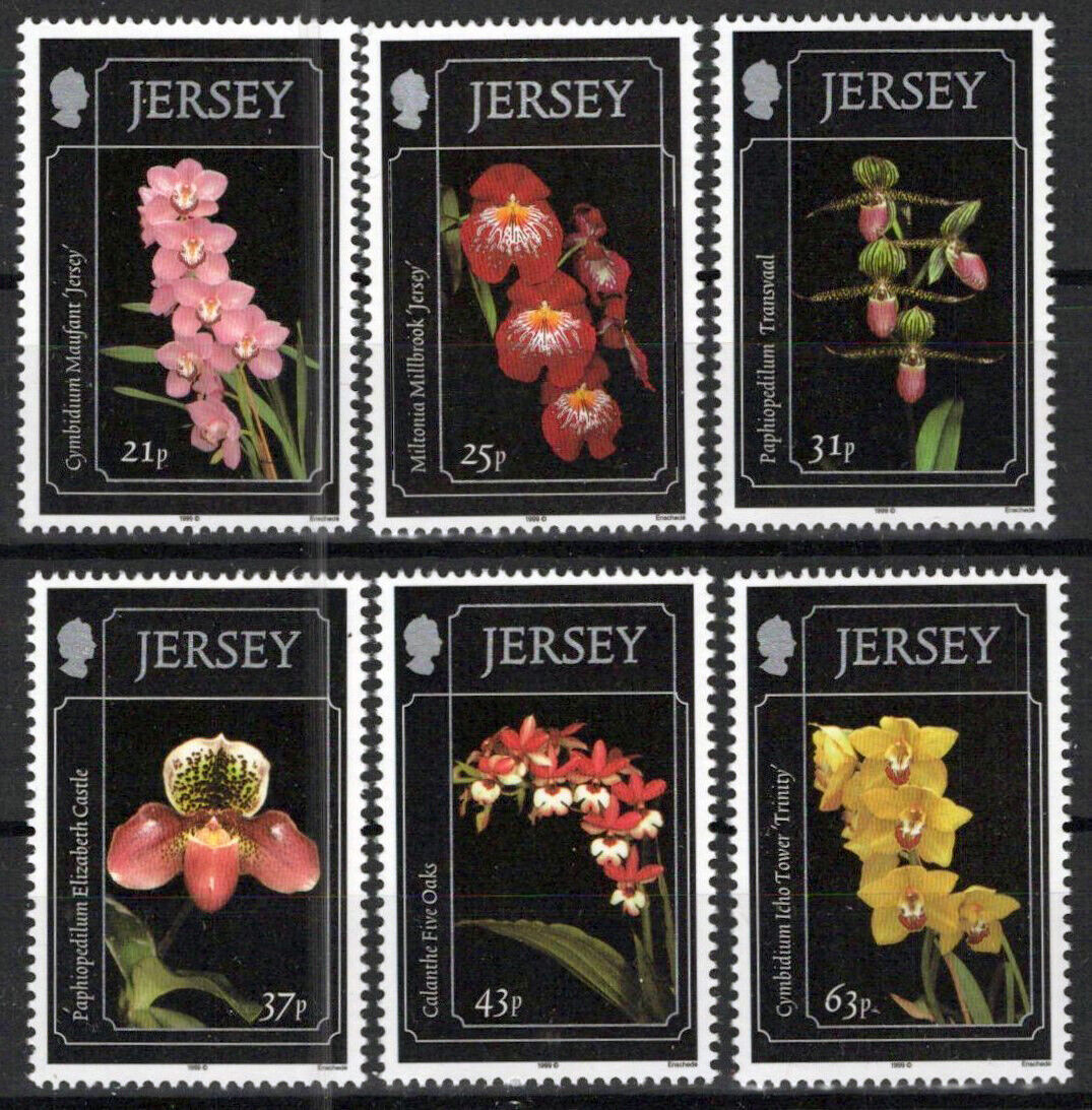 ZAYIX Jersey 890-895 MNH Flowers Orchids Plants Nature 0920223SM14M