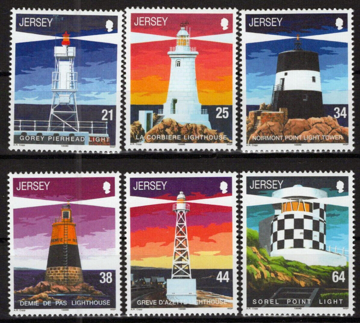 ZAYIX Jersey 923-928 MNH Lighthouses 0920223SM17M