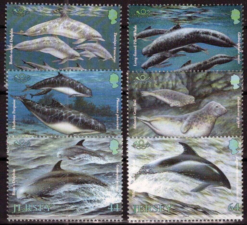 ZAYIX Jersey 951-956 MNH Marine Life Mammals Dolphins 0920223SM23M