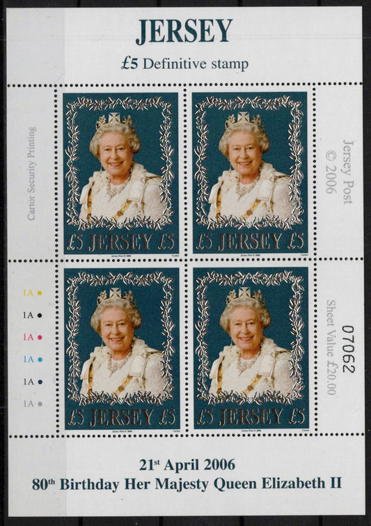 ZAYIX Jersey 1215 MNH Queen Elizabeth II Birthday 092023SM56