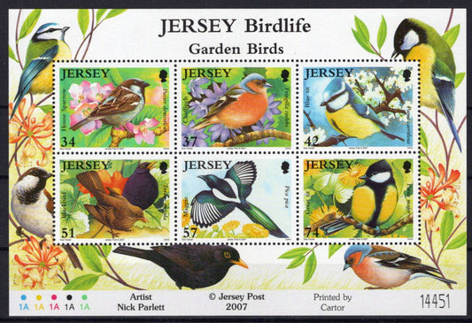 ZAYIX Jersey 1264a MNH Birds Animals Sparrows Finches 092023SM64M