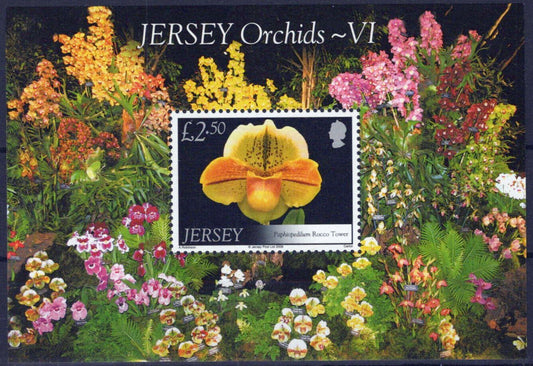 ZAYIX Jersey 1325 MNH Orchids Flowers Plants Nature 092023SM73M