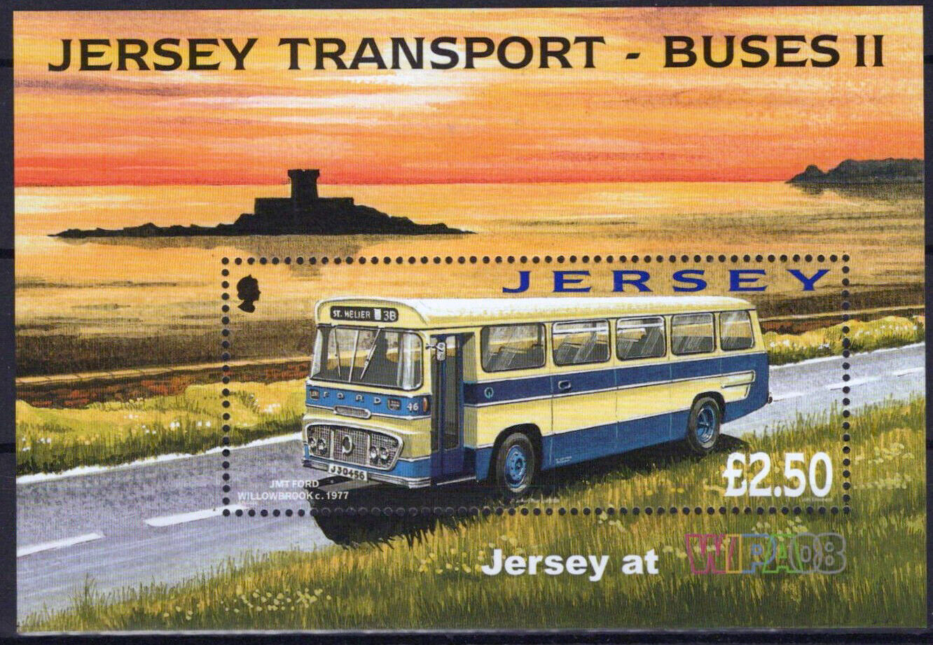 ZAYIX Jersey 1317a MNH Transportation Buses WIPA Emblem 092023SM71M