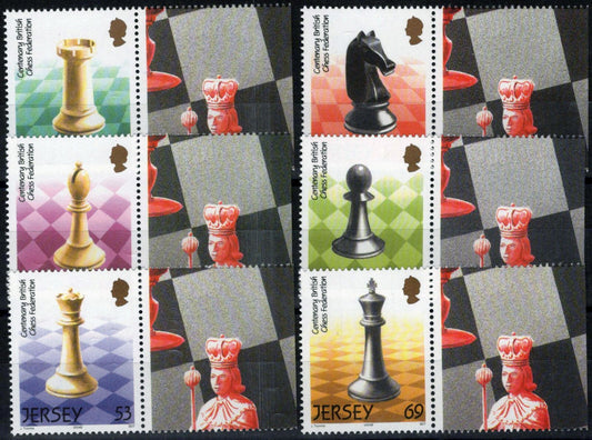 ZAYIX Jersey 1106-1111 MNH British Chess Federation Games 092023S35