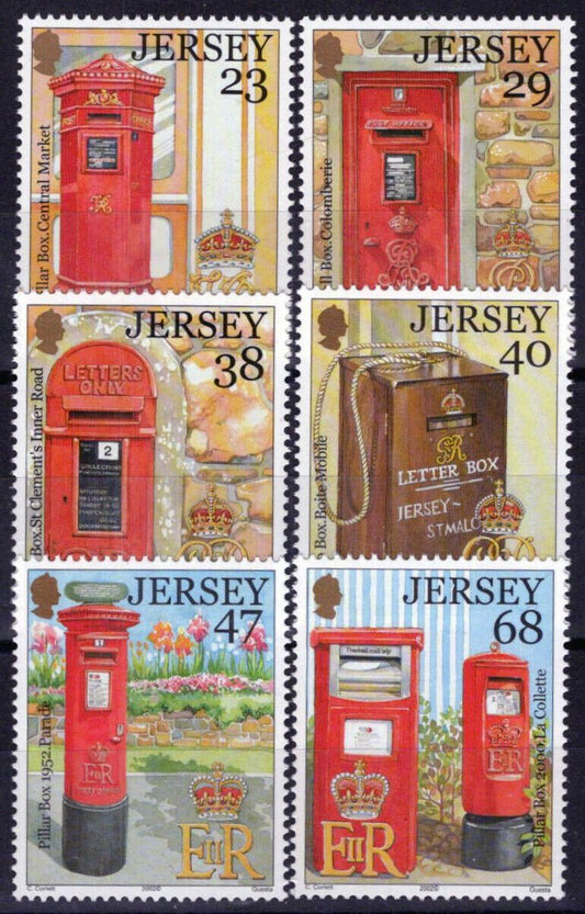 ZAYIX Jersey 1056-1061 MNH Letter Boxes Postal Service 092023S31M