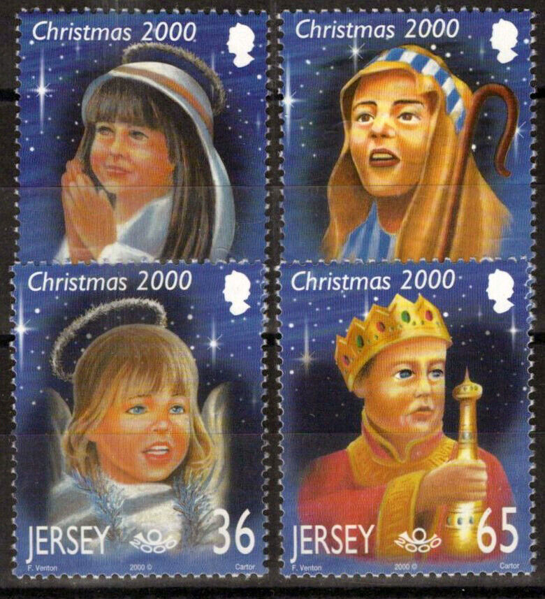 ZAYIX Jersey 970-973 MNH Christmas Children Angels Virgin Mary 092023S27M