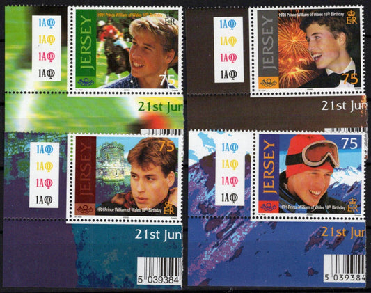 ZAYIX Jersey 958-961 MNH Prince William Birthday 092023S53