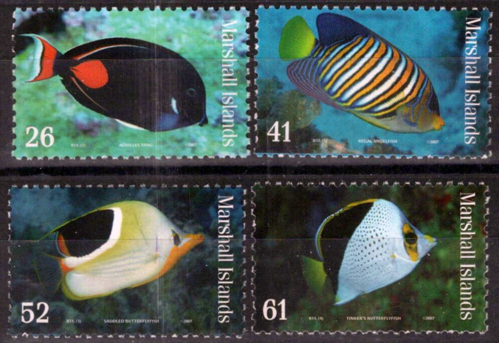 ZAYIX Marshall Islands 893-896 MNH Marine Life Fish 092023S66M