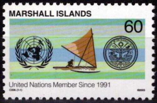 Marshall Islands 815 MNH UN Membership Sailboat ZAYIX 092023S60M