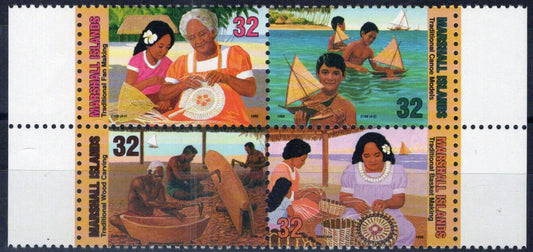 Marshall Islands 618 MNH Native Crafts Basketmaking Carvings ZAYIX 092023S75M