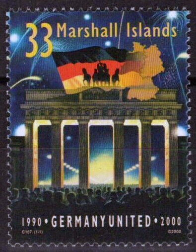 Marshall Islands 753 MNH Reunification of Germany ZAYIX 092023S72M