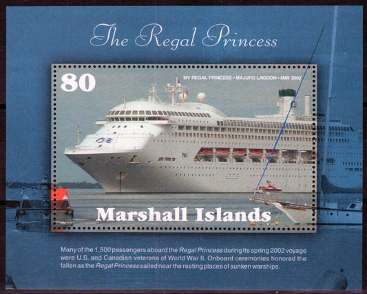 ZAYIX Marshall Islands 811 MNH Regal Princess WWII Sunken Warships 090223SM38M