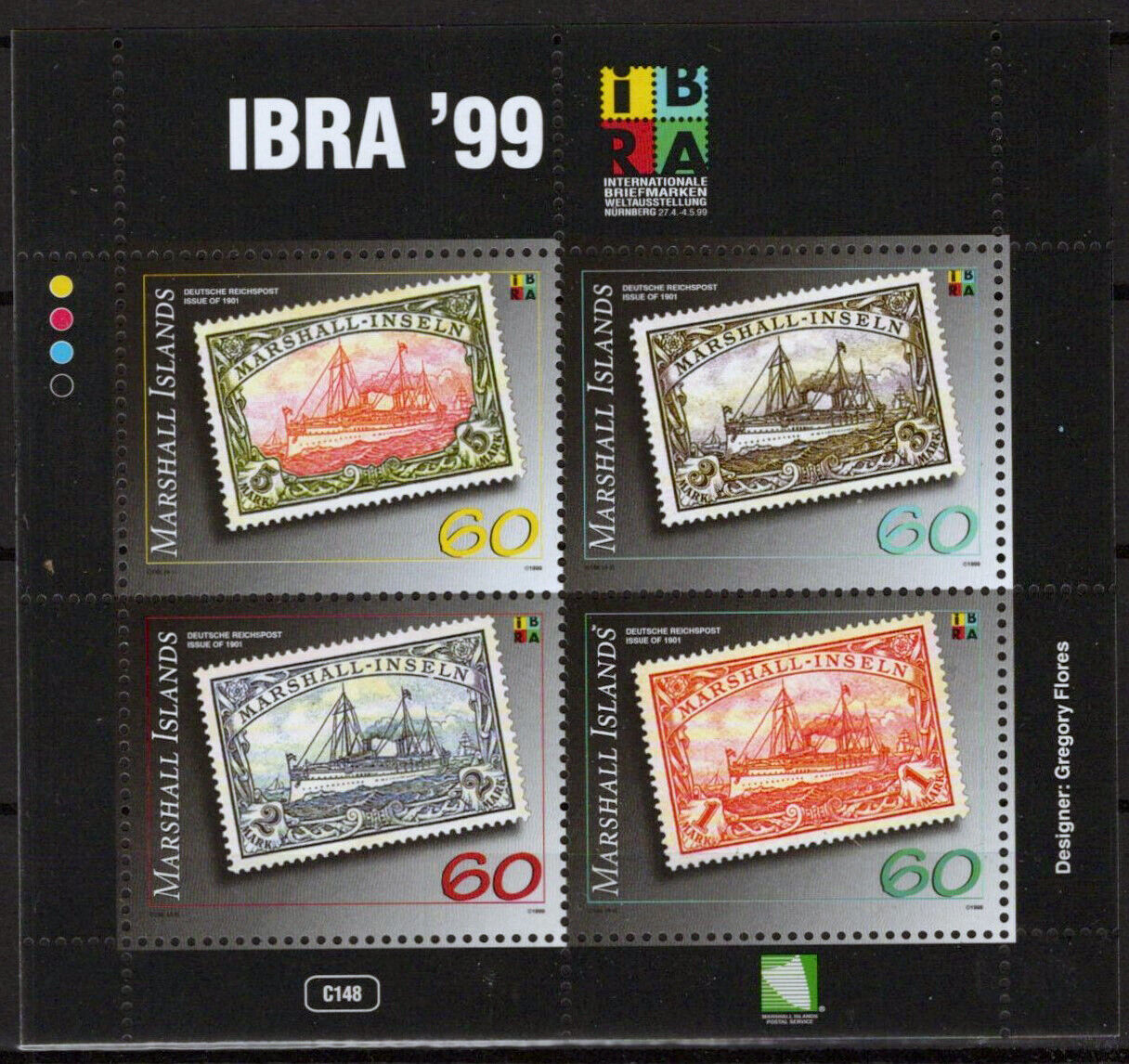 ZAYIX Marshall Islands 705 MNH Stamps on Stamps IBRA '99 090223SM50M