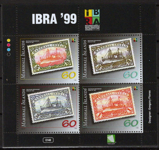 Marshall Islands 705 MNH Stamps on Stamps IBRA '99 Zayix Stamps 090223SM50M