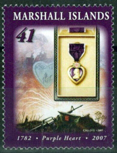 Marshall Islands 899 MNH Purple Heart Military War ZAYIX 092023S74M