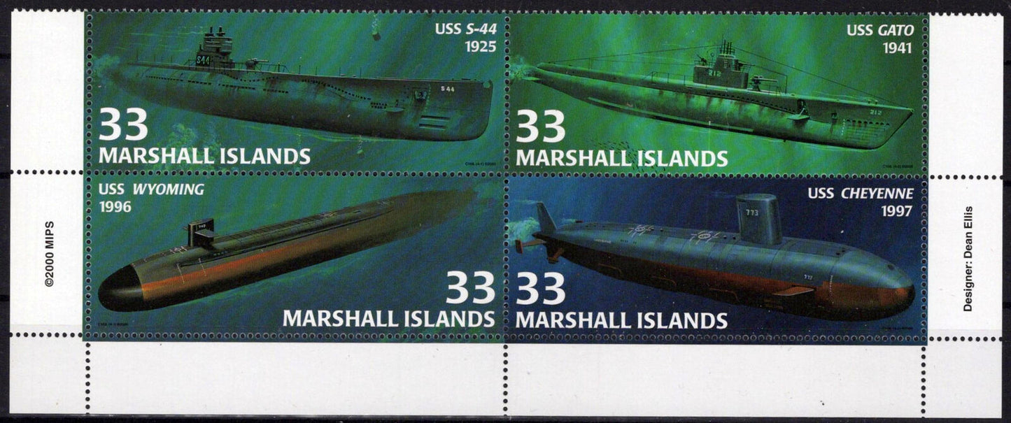 ZAYIX Marshall Islands 754 MNH Submarines Military 090223SM59M