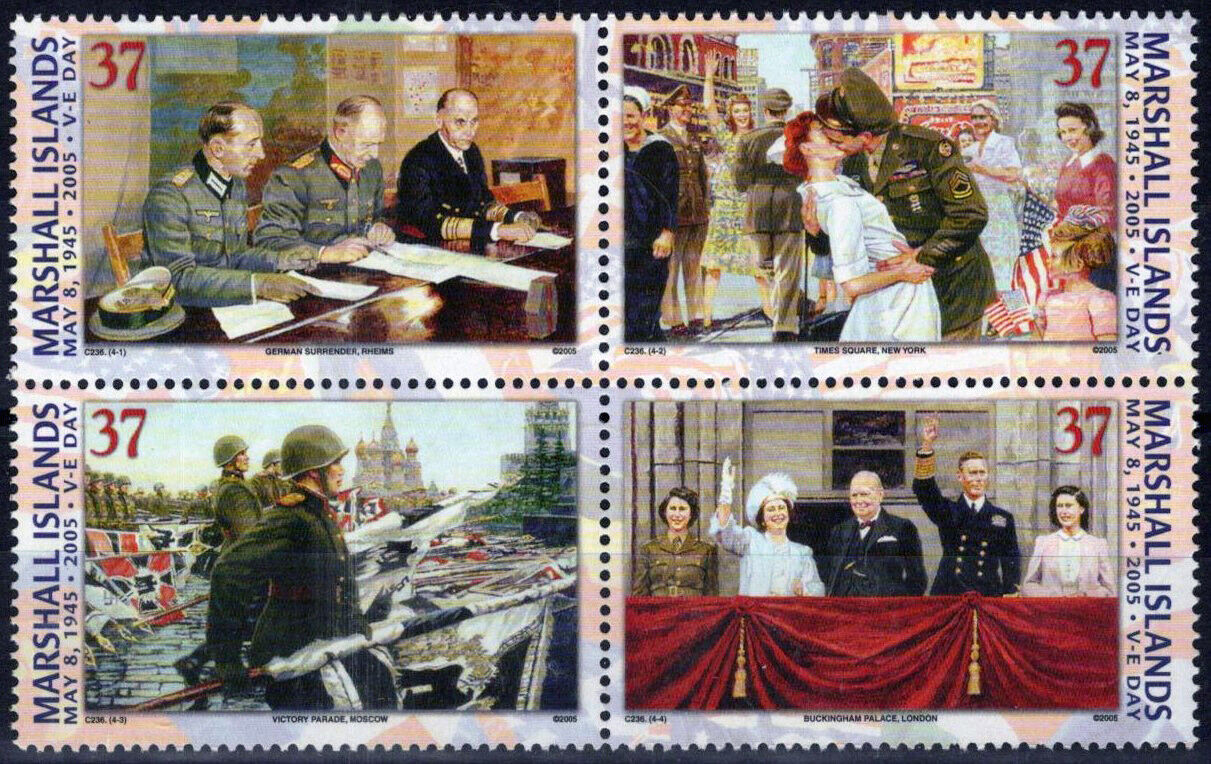 ZAYIX Marshall Islands 857 MNH V-E Day Military Winston Churchill 092023S86M