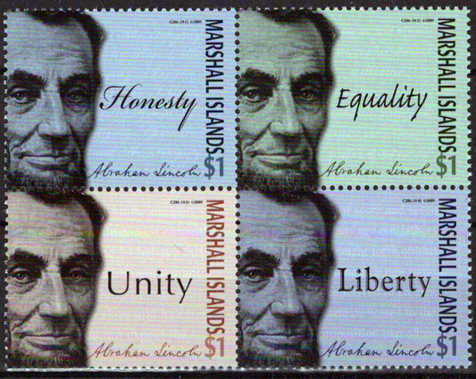 Marshall Islands 935 MNH Pres. Abraham Lincoln Politician ZAYIX 092023S90M