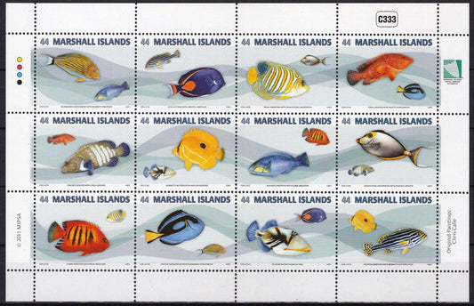 Marshall Islands 1003 MNH Fish Marine Life ZAYIX 090223SM67M