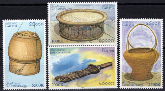 Laos 1645-1648 MNH Handicrafts Baskets Culture