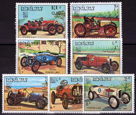 ZAYIX Laos 561-567 MNH Sport Car Races 100123S112