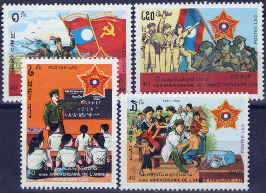 Laos 922-925 MNH Army Military Medical