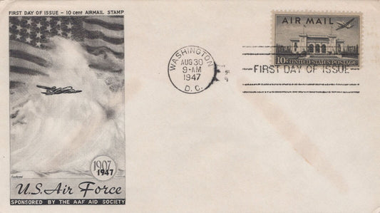 ZAYIX US C34-1 First AAF Aid Society / Fleetwood cachet UA FDC USFM102023005