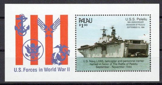 Palau 339 MNH WWII Ships Military War