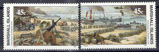 Marshall Islands 252-253 MNH WWII Deliverance at Dunkirk singles ZAYIX 0124S0023