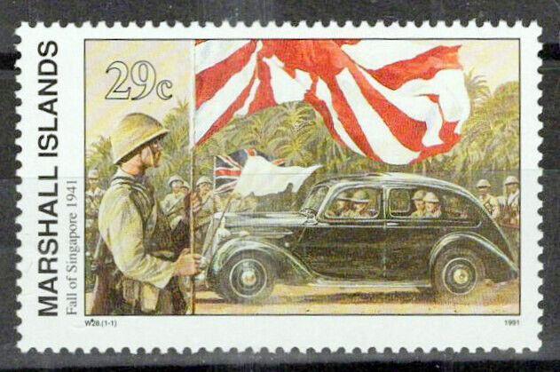 Marshall Islands 293 MNH WWII Fall of Singapore, automobile ZAYIX 0124S0047M