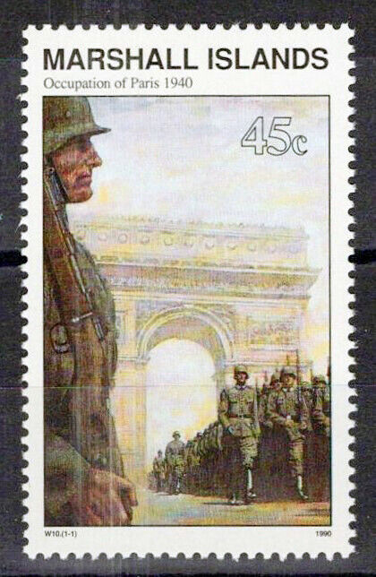 Marshall Islands 254 MNH WWII Occupation of Paris by Germans ZAYIX 0124S0024M