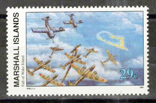 Marshall Islands 296 MNH WWII Fall of Wake Island Air Battle ZAYIX 0124S0049M