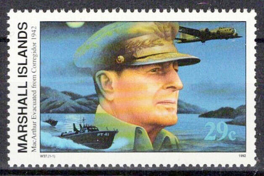 Marshall Islands 303 MNH WWII MacArthur Evacuated Corregidor ZAYIX 0124S0056M