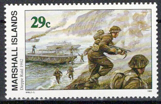 Marshall Islands 322 MNH WWII Dieppe Raid 1942 Marines ZAYIX 0124S0065M