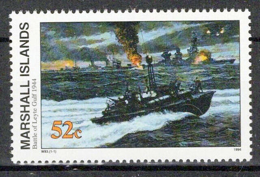 Marshall Islands 497 MNH WWII Battle of Leyte Gulf, Ships, Navy ZAYIX 0124S0078M