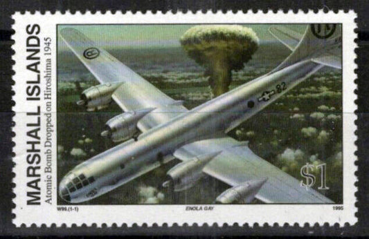 Marshall Islands 520 MNH WWII Enola Gay Drops A-Bomb Hiroshima